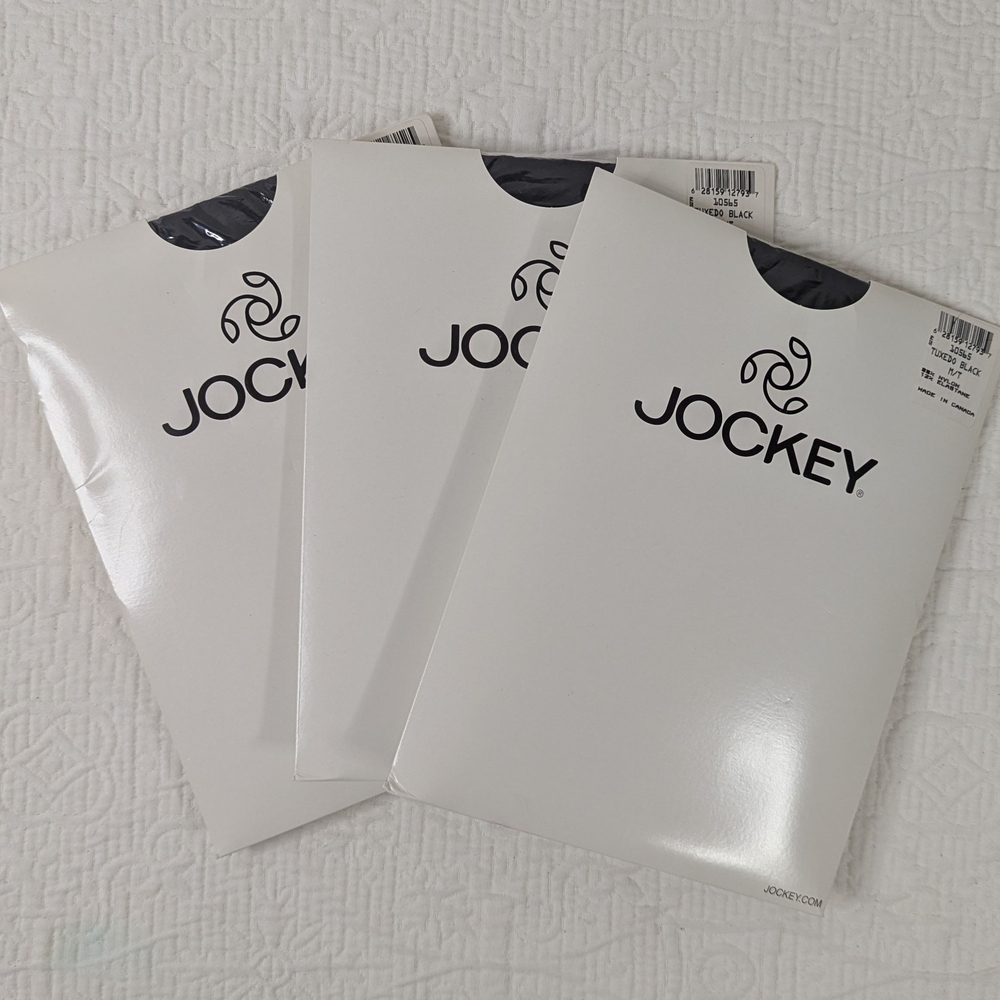 Jockey Pantyhose/Tights‎ Print Tuxedo Black Women's M/T VTG NWT (Lot 3) - Picture 2 of 8
